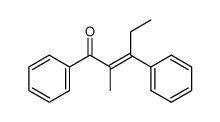 2-Methyl-1,3-diphenyl-2-penten-1-one结构式