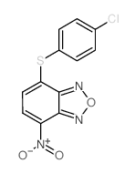 2,1,3-Benzoxadiazole,4-[(4-chlorophenyl)thio]-7-nitro- Structure