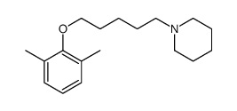 1-[5-(2,6-dimethylphenoxy)pentyl]piperidine Structure