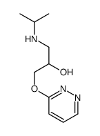 1-(propan-2-ylamino)-3-pyridazin-3-yloxypropan-2-ol结构式