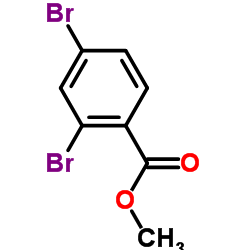 2,4-二溴苯甲酸甲酯结构式