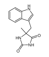 5-indol-3-ylmethyl-5-methyl-imidazolidine-2,4-dione结构式