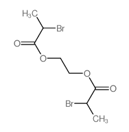 Propanoic acid,2-bromo-, 1,1'-(1,2-ethanediyl) ester Structure