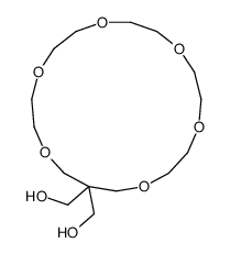 [18-(hydroxymethyl)-1,4,7,10,13,16-hexaoxacyclononadec-18-yl]methanol结构式