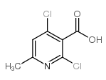2,4-dichloro-6-methylnicotinic acid Structure