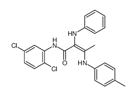 (Z)-2-Phenylamino-3-p-tolylamino-but-2-enoic acid (2,5-dichloro-phenyl)-amide Structure