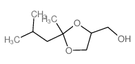 1, 3-Dioxolane-4-methanol, 2-methyl-2- (2-methylpropyl)-结构式