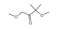 1,3-dimethoxy-3-methylbutan-2-one Structure