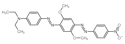 N,N-diethyl-4-[[2,5-dimethoxy-4-[(4-nitrophenyl)azo]phenyl]azo]aniline结构式