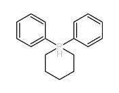 1,1-diphenyl-1-phosphoniacyclohexane Structure
