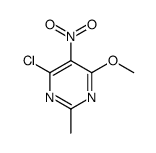 2-甲基-4-甲氧基-5-硝基-6-氯嘧啶结构式