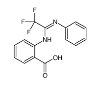 2-[(1-anilino-2,2,2-trifluoroethylidene)amino]benzoic acid Structure