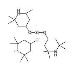 methyl-tris[(2,2,6,6-tetramethylpiperidin-4-yl)oxy]silane Structure