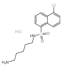 N-(5-氨基戊基)-5-氯-1-萘磺酰胺盐酸盐结构式