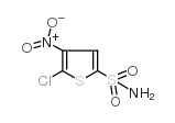 2-氯-3-硝基噻吩-5-磺酰胺结构式