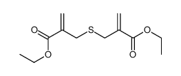 ethyl 2-(2-ethoxycarbonylprop-2-enylsulfanylmethyl)prop-2-enoate结构式