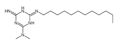 4-N-dodecyl-2-N,2-N-dimethyl-1,3,5-triazine-2,4,6-triamine结构式
