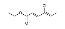 ethyl 4-chloro-2,4-hexadienoate结构式