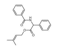 benzoylamino-phenyl-acetic acid 3-methyl-but-2-enyl ester结构式