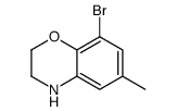 8-BROMO-6-METHYL-3,4-DIHYDRO-2H-BENZO[1,4]OXAZINE Structure