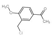 3'-氯甲基-4'-甲氧基苯乙酮结构式