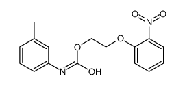 2-(2-nitrophenoxy)ethyl N-(3-methylphenyl)carbamate结构式