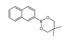 5,5-Dimethyl-2-(naphthalen-2-yl)-1,3,2-dioxaborinane Structure