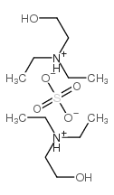 bis[diethyl(hydroxyethyl)ammonium] sulphate structure