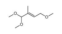 (E/Z)-4-Methoxy-2-methyl-2-butenal-dimethylacetal Structure