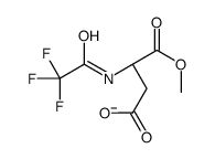 (3S)-4-methoxy-4-oxo-3-[(2,2,2-trifluoroacetyl)amino]butanoate结构式
