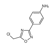 4-(5-氯甲基-1,2,4-恶二唑-3-基)苯胺结构式