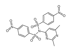 N-(2,6-dimethyl-pyrimidin-4-yl)-4-nitro-N-(4-nitro-benzensulfonyl)-benzenesulfonamide结构式