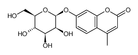 4-甲基伞形酮 beta-D-甘露糖苷结构式
