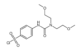 4-[3,3-二(2-甲氧基乙基)脲基]苯磺氯结构式
