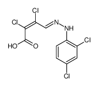 2,3-DICHLORO-4-[2-(2,4-DICHLOROPHENYL)HYDRAZONO]BUT-2-ENOIC ACID Structure