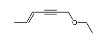 6-ethoxy-hex-2-en-4-yne结构式