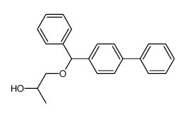1-([1,1'-biphenyl]-4-yl(phenyl)methoxy)propan-2-ol结构式