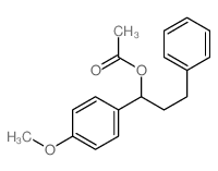 [1-(4-methoxyphenyl)-3-phenyl-propyl] acetate结构式