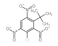 Benzene,2-chloro-4-(1,1-dimethylethyl)-1,3,5-trinitro- Structure