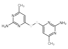 2-Pyrimidinamine,4,4'-dithiobis[6-methyl- Structure