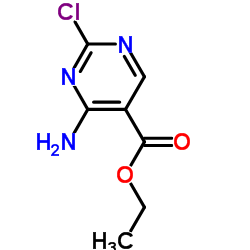 4-氨基-2-氯嘧啶-5-甲酸乙酯结构式