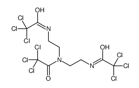 2,2,2-trichloro-N-[2-[(2,2,2-trichloroacetyl)-[2-[(2,2,2-trichloroacetyl)amino]ethyl]amino]ethyl]acetamide Structure