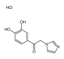 1-(3,4-dihydroxyphenyl)-2-(1H-imidazol-1-ium-1-yl)ethanone,chloride Structure