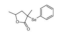 α-methyl-α-phenylseleno-γ-valerolactone Structure