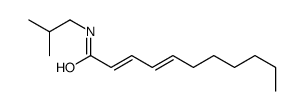 N-(2-methylpropyl)undeca-2,4-dienamide Structure