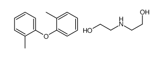 2-(2-hydroxyethylamino)ethanol,1-methyl-2-(2-methylphenoxy)benzene Structure