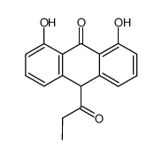 10-propionyl dithranol Structure