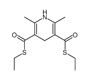 2,6-Dimethyl-3,5-bis(ethylthiocarbonyl)-1,4-dihydropyridine结构式