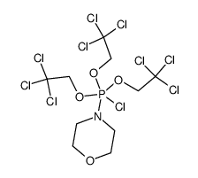 4-(chlorotris(2,2,2-trichloroethoxy)-l5-phosphanyl)morpholine结构式
