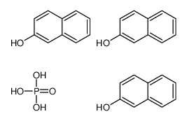 naphthalen-2-ol,phosphoric acid Structure